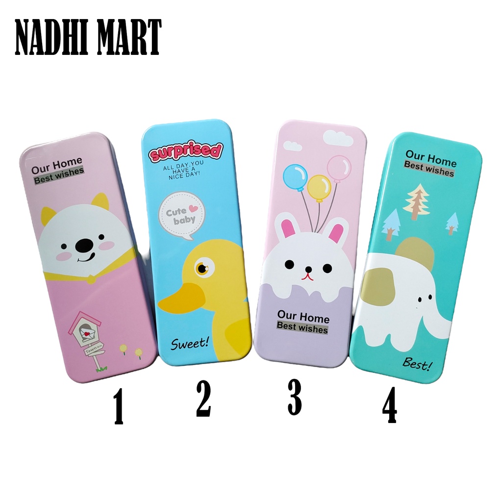 

TEMPAT PENSIL KALENG MOTIF HEWAN LUCU / KOTAK PENSIL KALENG BEBEK GAJAH BERUANG / PCK QZ-8202 (192)