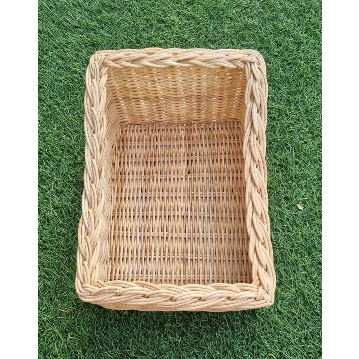 Kerajinan Tangan Rotan - Kotak Keranjang Parsel - 25x19x13cm