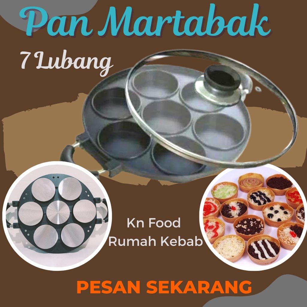 Cetakan kue martabak mini 7 lubang ( snack maker )- PAN MARTABAK.