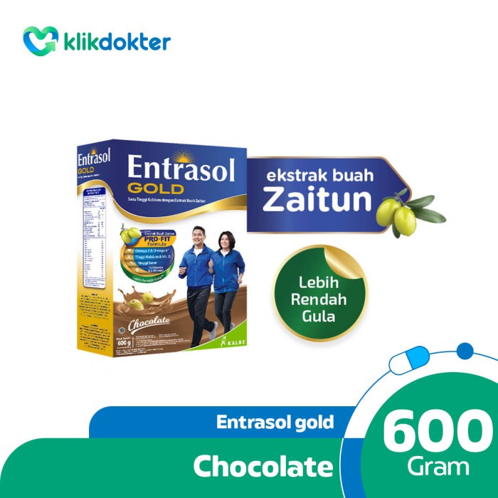 

[BISA COD] Entrasol Gold Chocolate 600gr