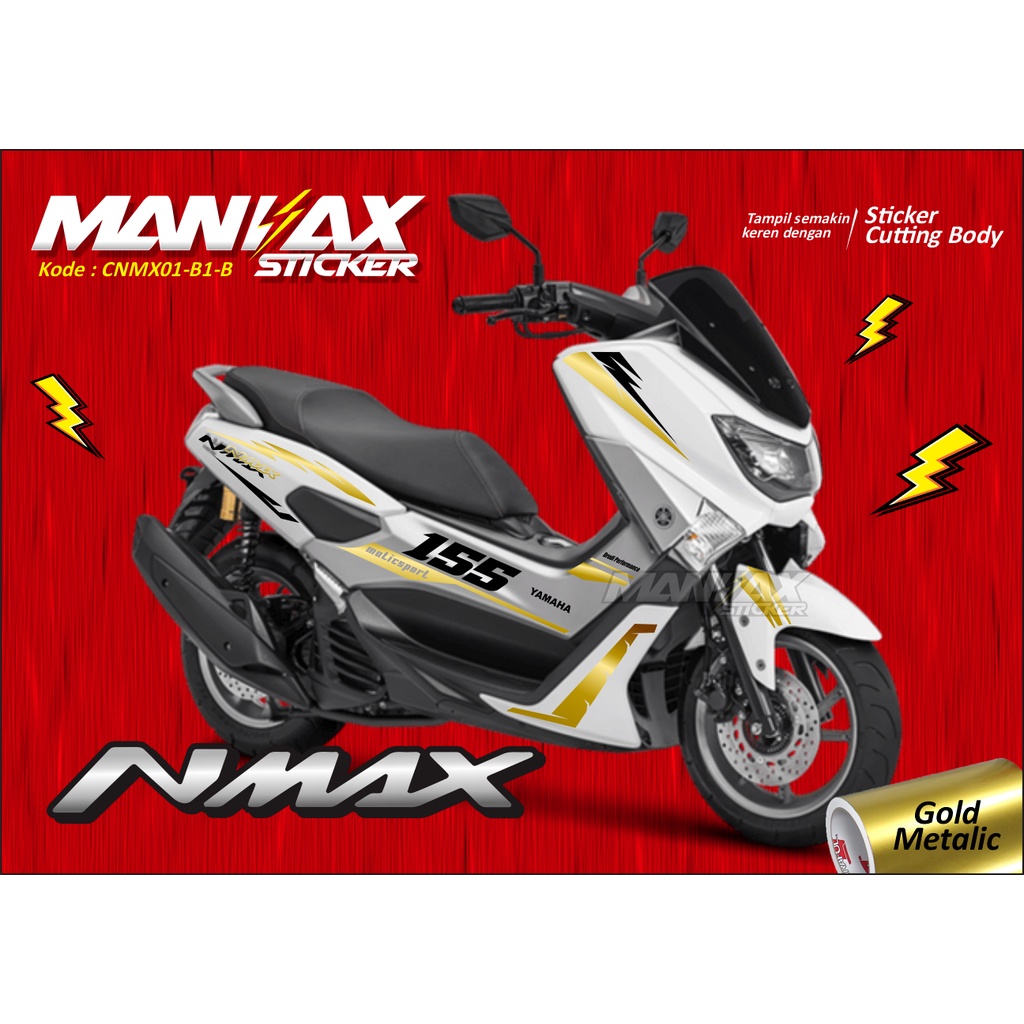 Jual Stiker Cutting NMAX 155 Tahun 2017 2018 - Stiker Cutting NMAX OLD