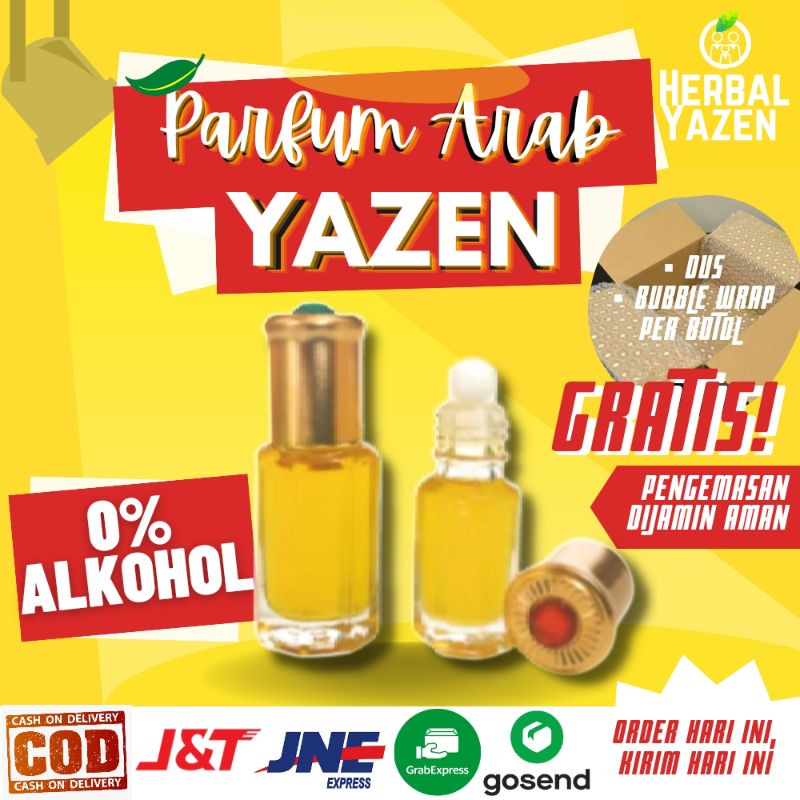 PARFUM ARAB Original Non Alkohol 3ml 6ml 12ml Parfum Original Bibit Parfum Murni Parfum Roll On Non 