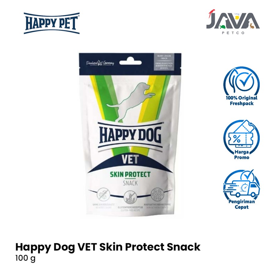 Happy Dog Vet Skin Protect Snack 100gr snack anjing