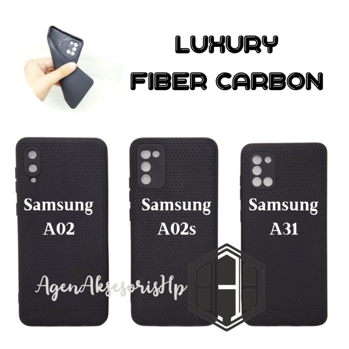 Case HP LUXURY Samsung A02 A02S A31 TPU Black Matte Samsung A02 CasinG AGH
