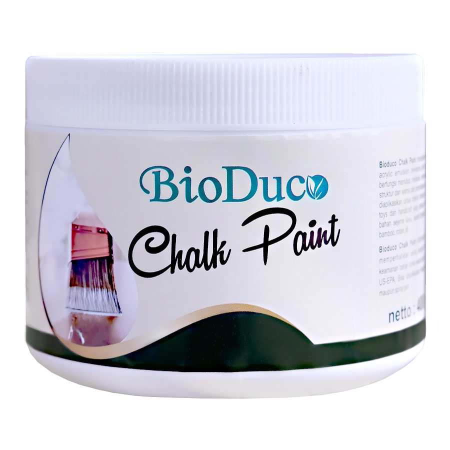 

BioDuco Chalk Paint Cat Water Based Cat Tanpa Perlu Thinner - White 400 gr