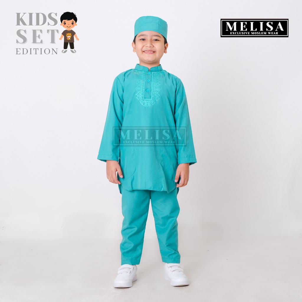 Baju Koko Anak Setelan Pakistan Anak Tanggung Lengan Panjang Bahan Poli Katun Usia Est 10 -14 tahun