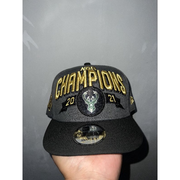 Topi New Era 9fifty ORIGINAL , "CHAMPION 2021 MILWAUKEE BUCKS"