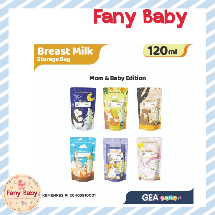 GEA BABY BREASTMILK STORAGE BAG 120ML - NEW DESIGN