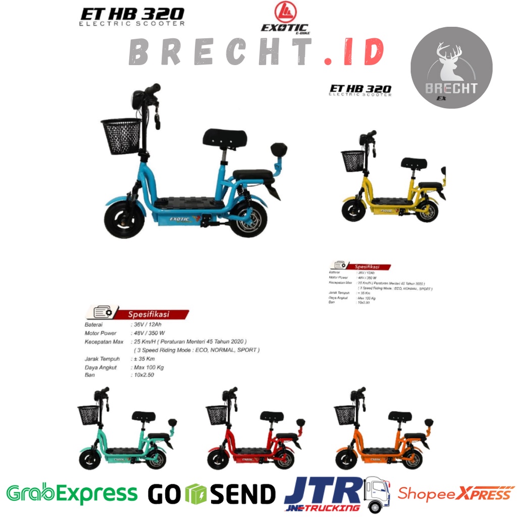 Scooter Listrik E scooter Exotic ET HB 320 Electric Scooter