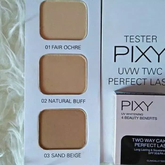 Pixy Two Way Cake Uv Whitening  Perfect Last Fullcase