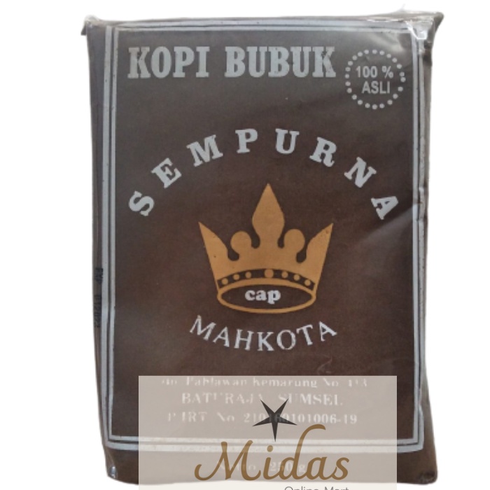 

Kopi Bubuk Sempurna Mahkota 250 gram