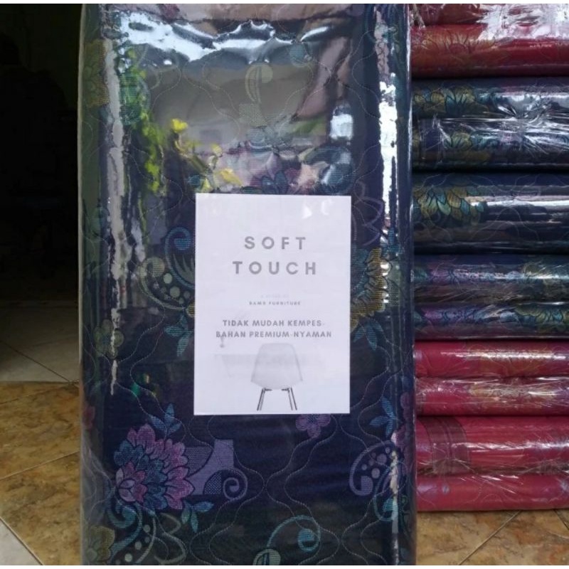 kasur inoac lipat ukuran 90x200x4 cm rebounded jacquard merk soft touch
