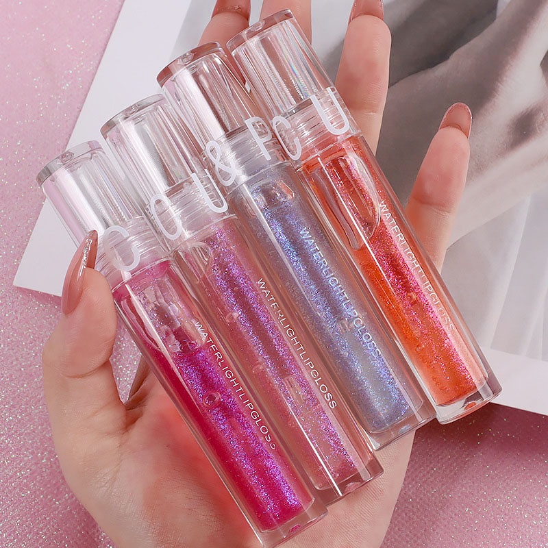 【COD】Lip Gloss Transparant Glasting LipGloss 5 Warna Glossy Lip Gloss Lipstick Lip Plumper Korean Lip Gloss Korean-CH