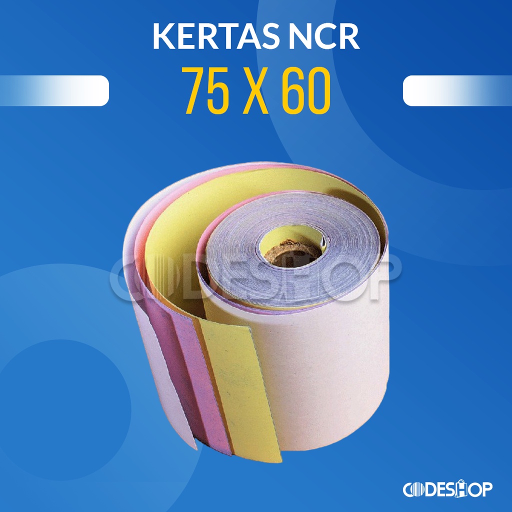 Kertas NCR 3ply 75 x 60 Struk Kasir 75x60 3 PLY