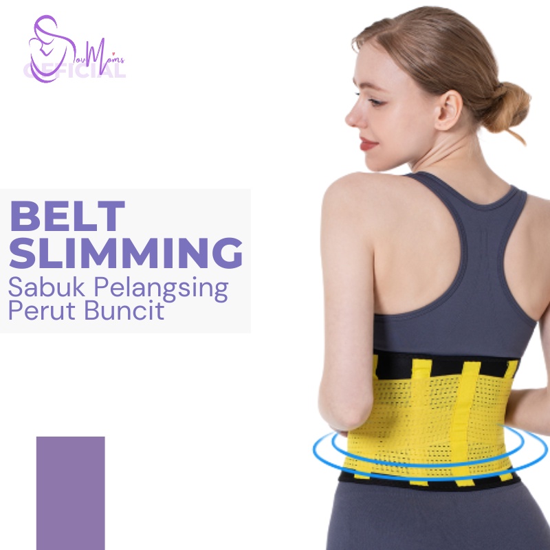 Sabuk Pelangsing Pengecil Pembentuk Perut Hot Shaper Power Belt Sabuk Pembakar Lemak Tubuh Original