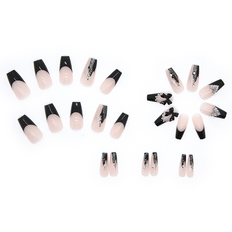 Kuku Palsu 【B33，lem sticker】Nikah kuku Wedding False Nailart Pengantin Tangan