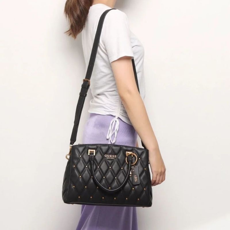 6.6 SALE | GUESSS Triana Three Compartment Satchel Bag