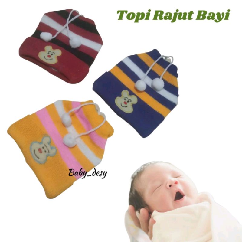 TOPI RAJUT BAYI / LUCU / HANGAT