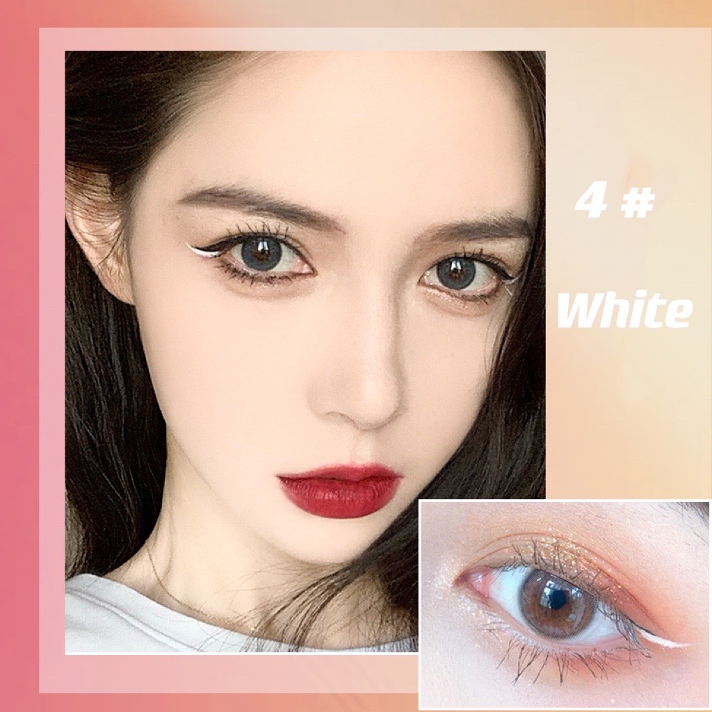 White Eyeliner Putih Brown Redwine Ungu Biru Blue Pen Lameila Eyeliner Pensil Putar Waterproof Amy's Diary Long Lasting 24 Hours Waterproof Liquid Eyeliner Pen