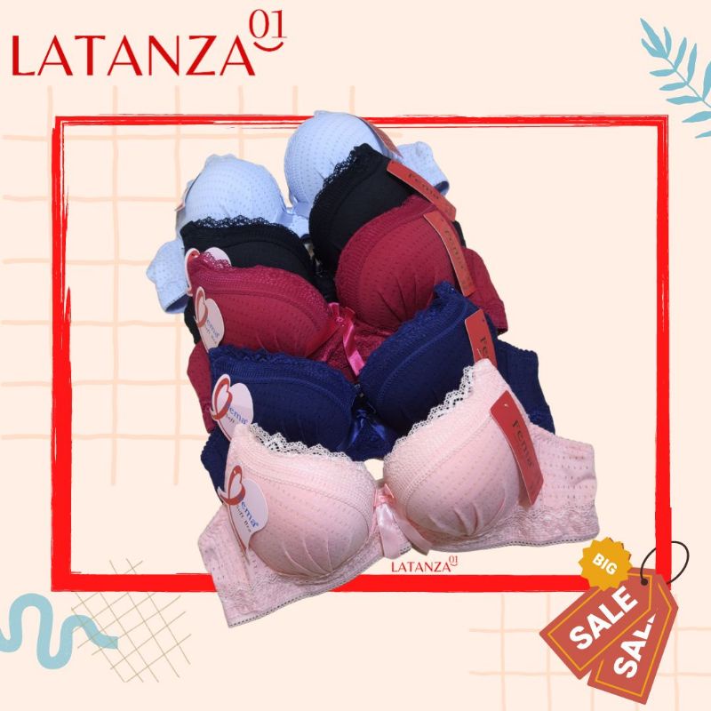 Bra wanita import mrek fema /BH  kawat spon tebal dengan renda Cantik size 32-38 sidoarjo
