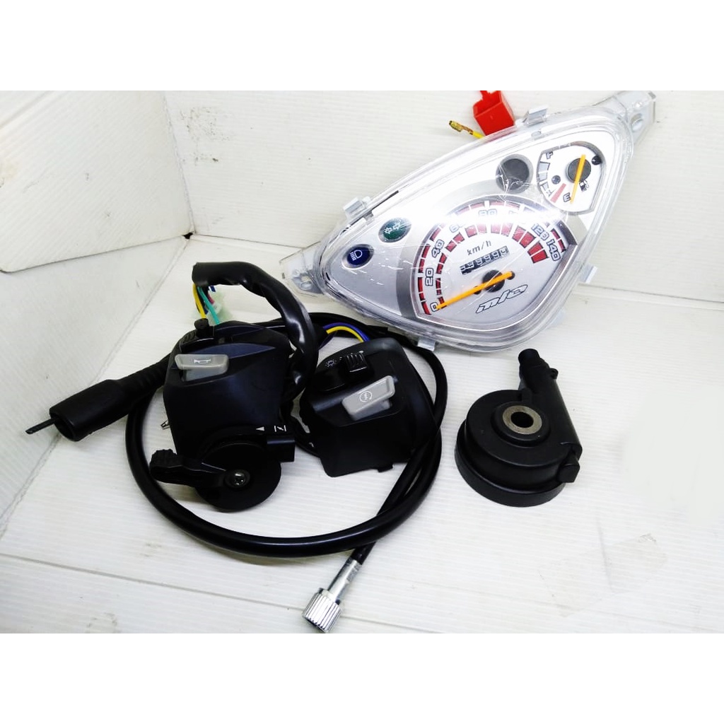Komplit paket Mio sporty speedomter kilometer +kabel speedometer+saklar set+Gear box