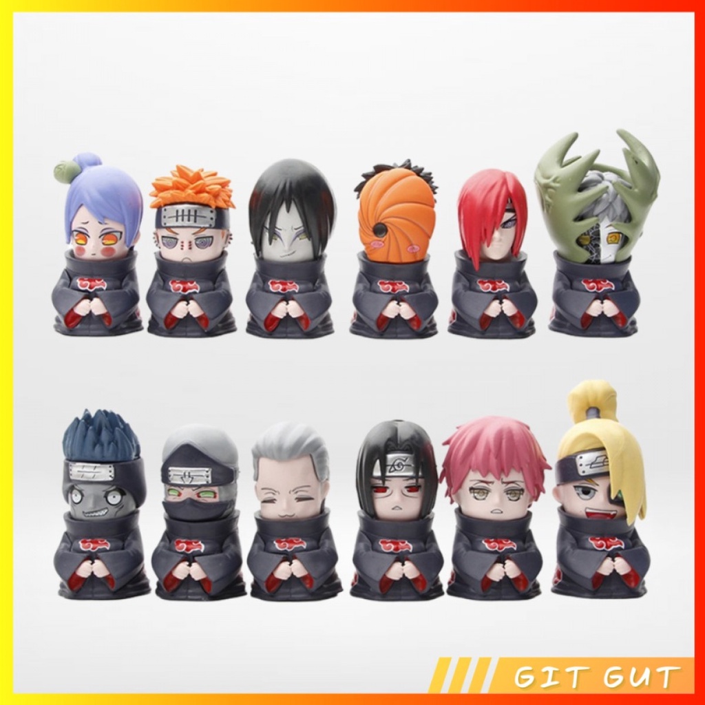 Action Figure Pajangan Mainan 6 pcs Akatsuki Naruto Shippuden