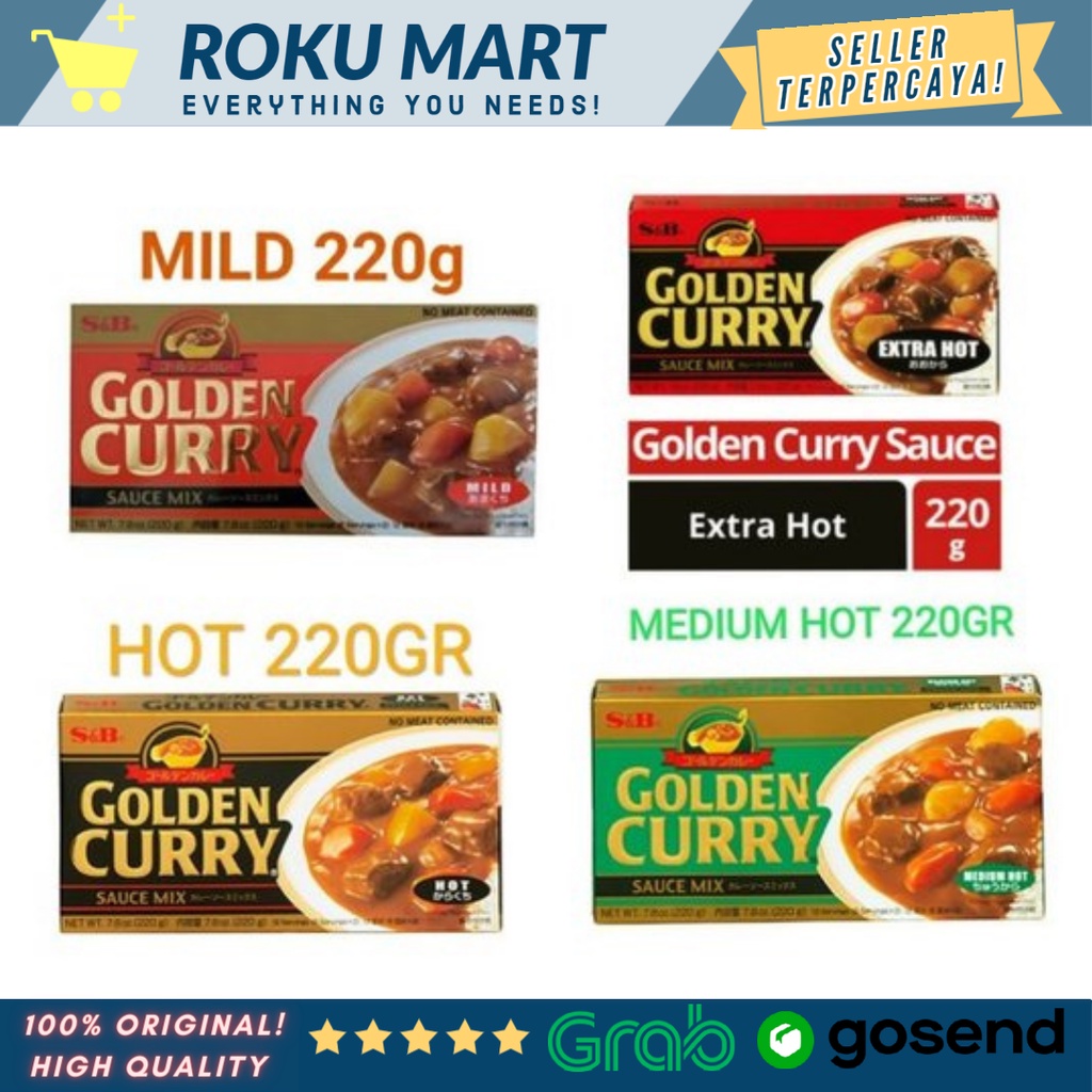 

S&B Golden Curry 220g / Kari Jepang Golden Curry Mix 220 gr