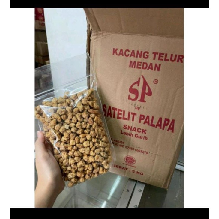 

Kacang Telur Medan Satelit Palapa 500gr Repack, Kacang Medan, Kacang Umpet, Satelit Palapa,