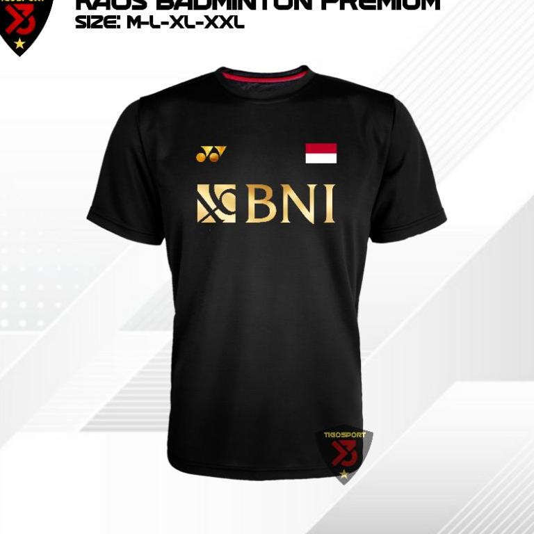 HKG.17Ja23ᴰ ◦ KAOS BADMINTON BNI 46/BAJU BADMINTON/JERSEY BADMINTON/KAOS BULUTANGKIS