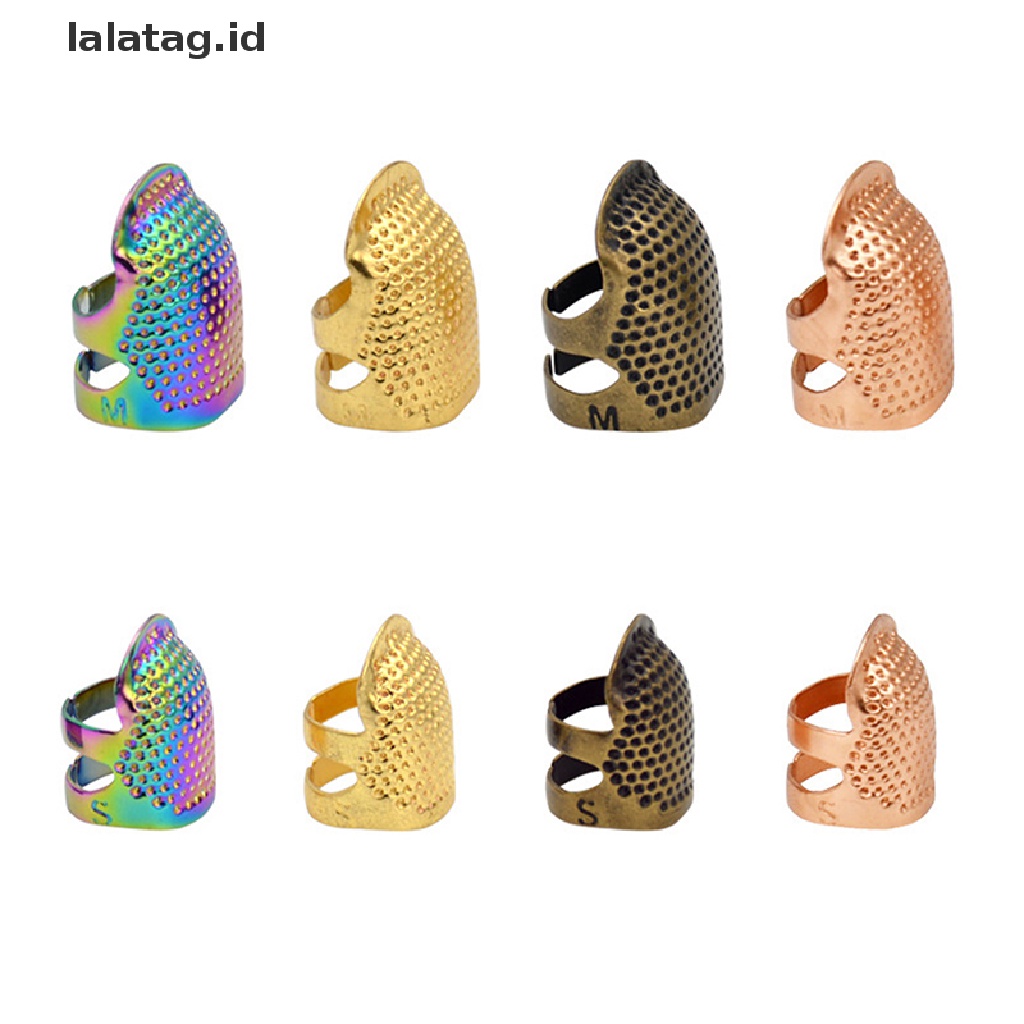 [lalatag] Pelindung Jari Gold Thimble Metal Aksesoris Jahit Alat Pekerjaan Tangan [ID]