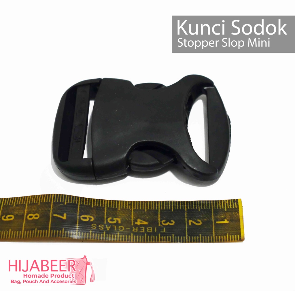 Kunci Sodok Slot Buckle 3,8cm HK SR38 /2 pcs /putih