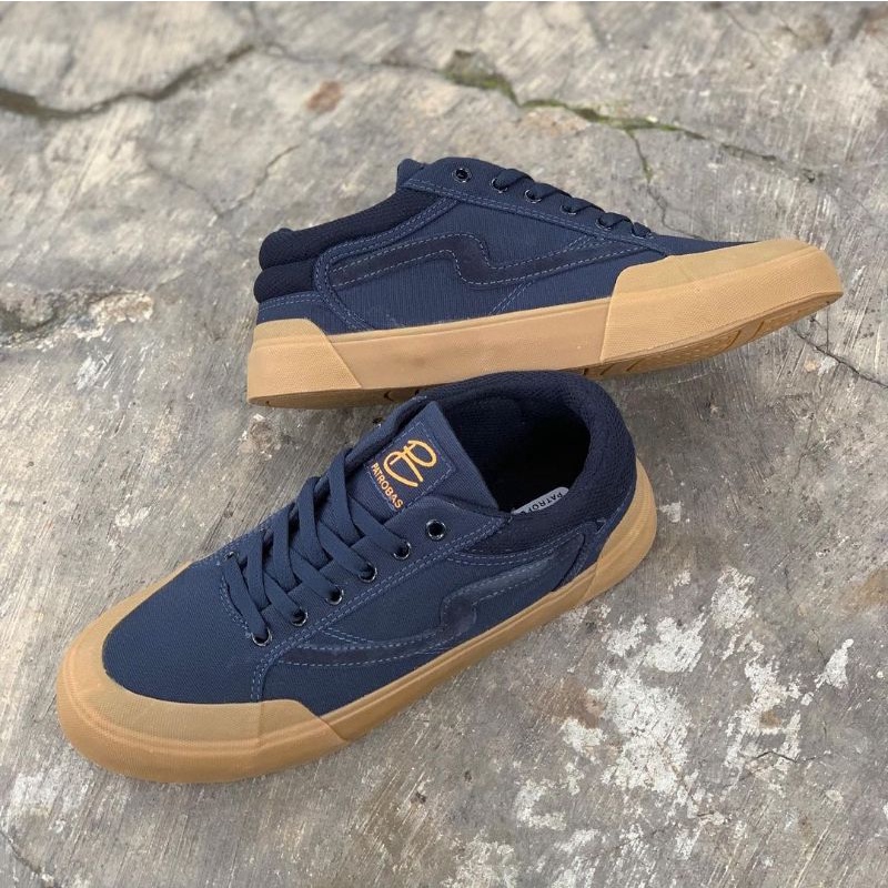 Sepatu Lokal Sepatu Patrobas Cloud Low Navy Gum SEPATU PATROBAS ORIGINAL New Arrival | Sepatu Kasual