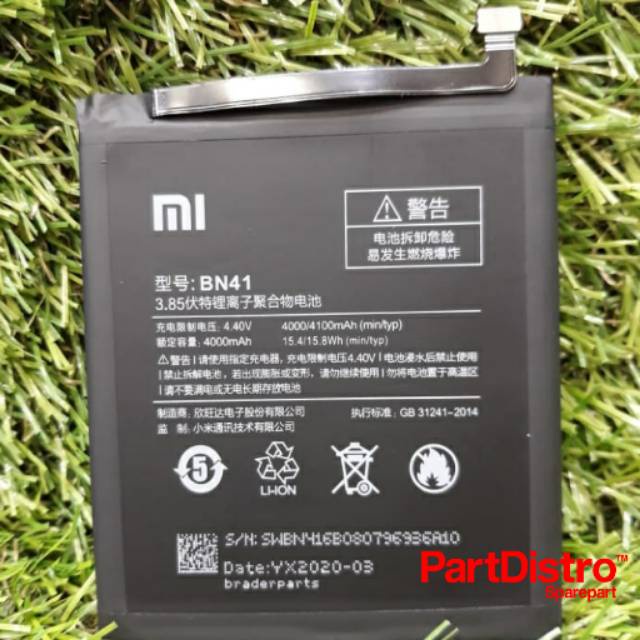 BATT KUALITAS ORI REDMI NOTE 4/ BN41