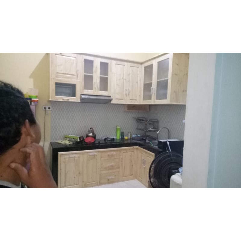 kitchen set minimalis kitchen set kayu jati Belanda mura