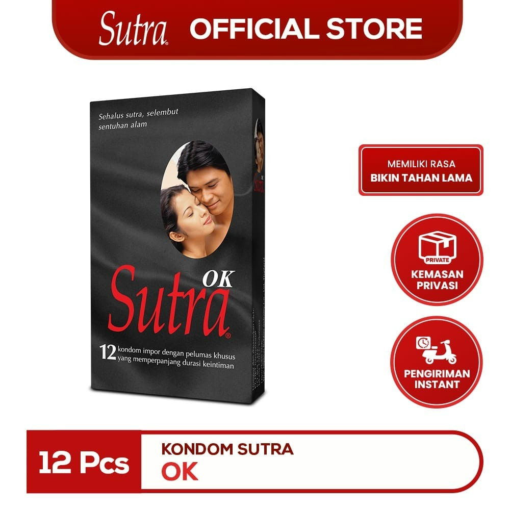 Sutra Kondom  OK isi 12/Kondom Hitam Sutra OK isi 12