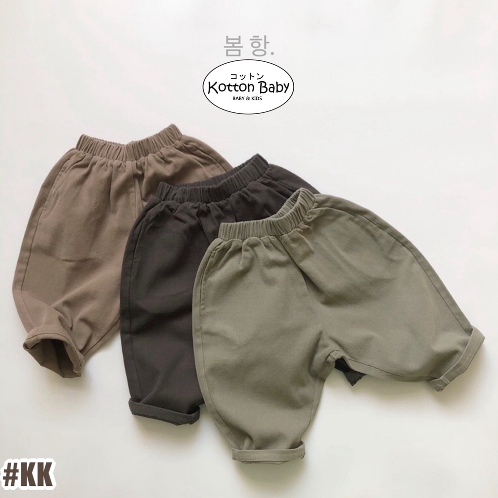 1-4 thn | Celana Panjang Chino Karet Anak Cargo Jalan Formal Bayi Catalog KQHZ KK
