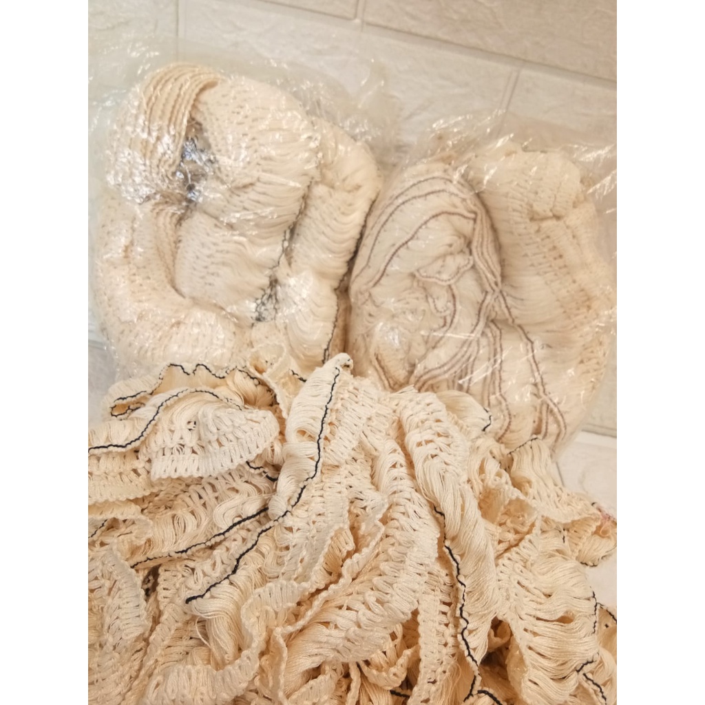 renda READY/ renda naju/ renda sajadah/ renda katun/ renda katun 5cm cream/ dayak rumbai/ renda saja