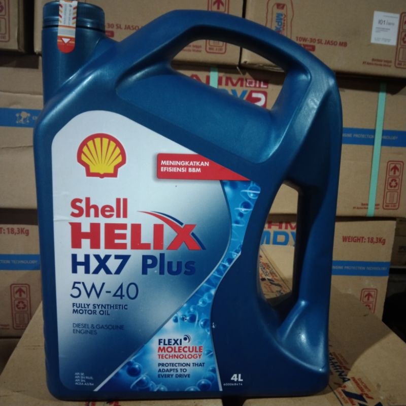 Shell helix HX7 4 Liter isi 4 Botol