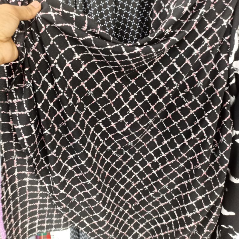 Kain Ceruty Zara - Zara kembang | bagus untuk gamis,kemeja,outer,tunik dll // sy