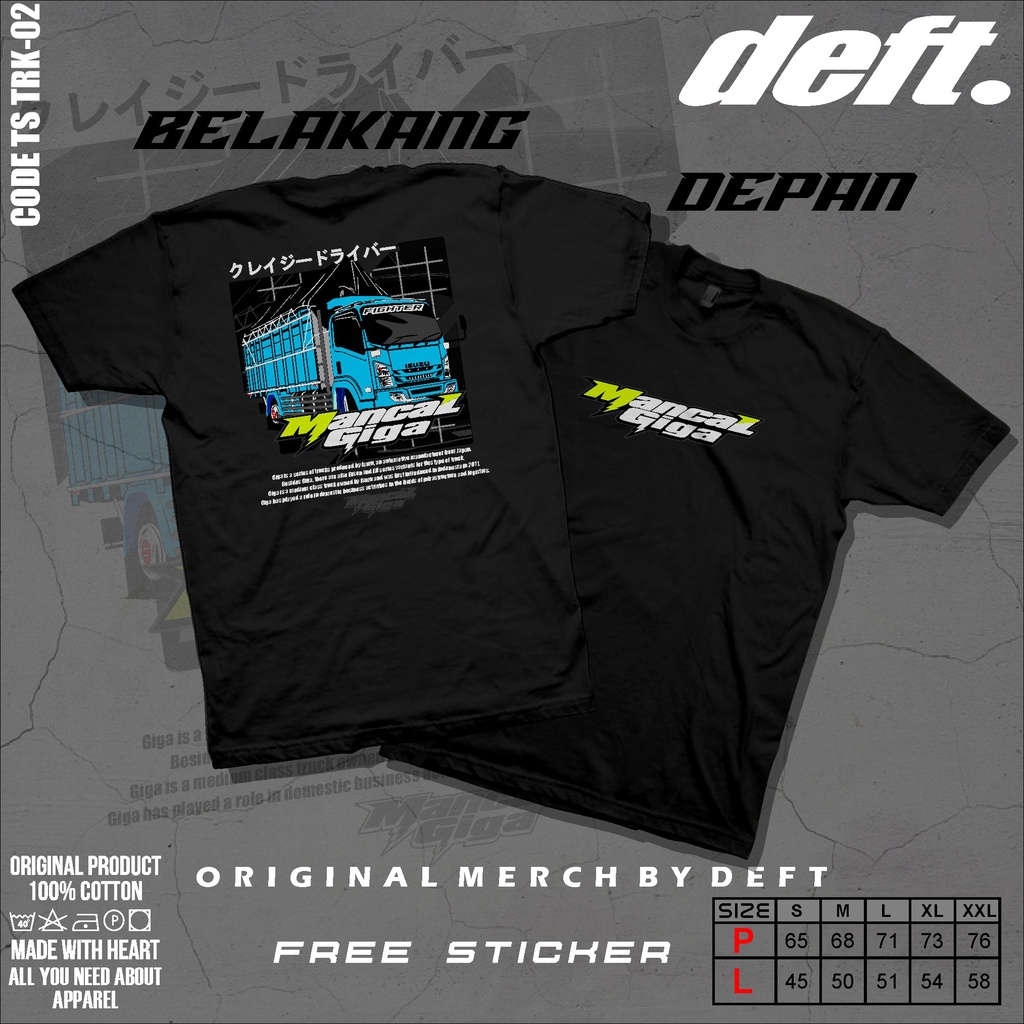 Kaos Truck Mancal Giga Baju Truk Terbaru Isuzu ELF