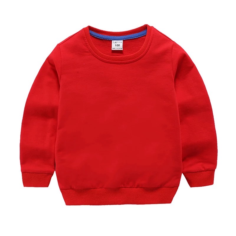 Sweater Basic Polos Untuk Anak Laki laki &amp; Perempuan Bahan Fleece II Sz M-Xl (Usia 2-10 th )