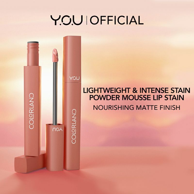 YOU Colorland Powder Mousse Lip Stain || lip cream || lip mate || lip gloss || lip clay