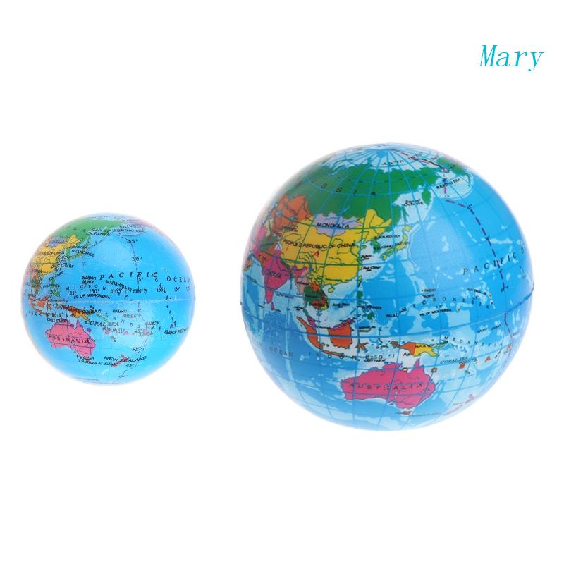 Mary 2.5/4inch Model Realistis Globe Spons PU Mainan Fidget Untuk Anak Untuk Foc