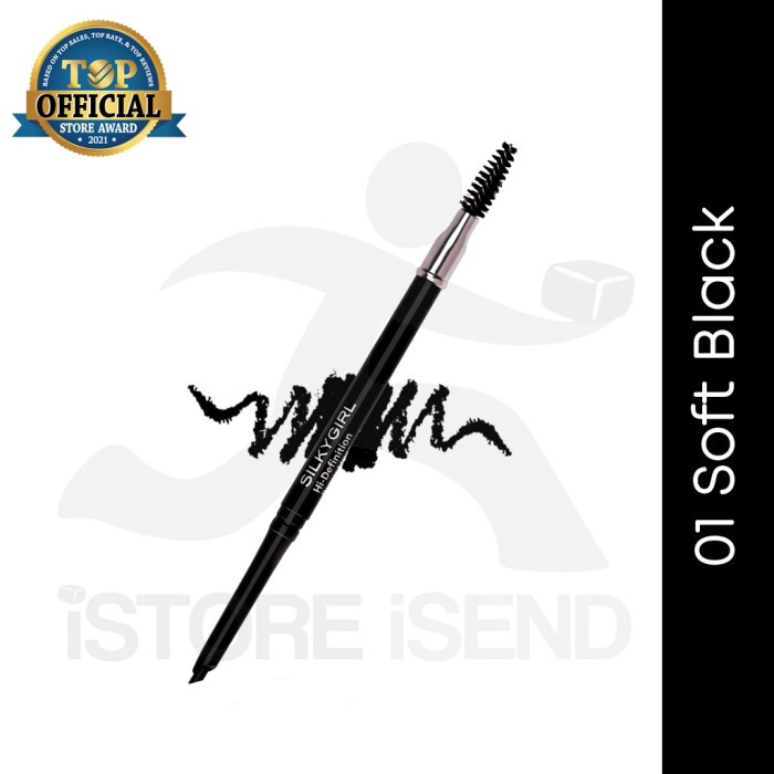 SILKYGIRL Hi-Defenition Brow Liner 01 Soft Black