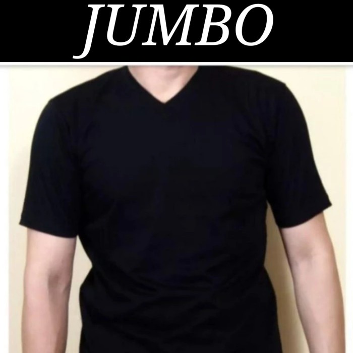 Kaos Dalam Kaos Dalam Pria T-Shirt Jumbo - V Neck - Kaos Polos Pria Big Size