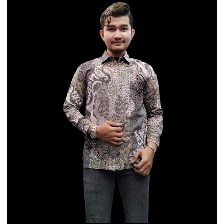 KEMEJA BATIK LENGAN PANJANG FOURING KATUN HALUS PREMIUM SIZE M L XL XXL XXXL SUPER JUMBO MURAH