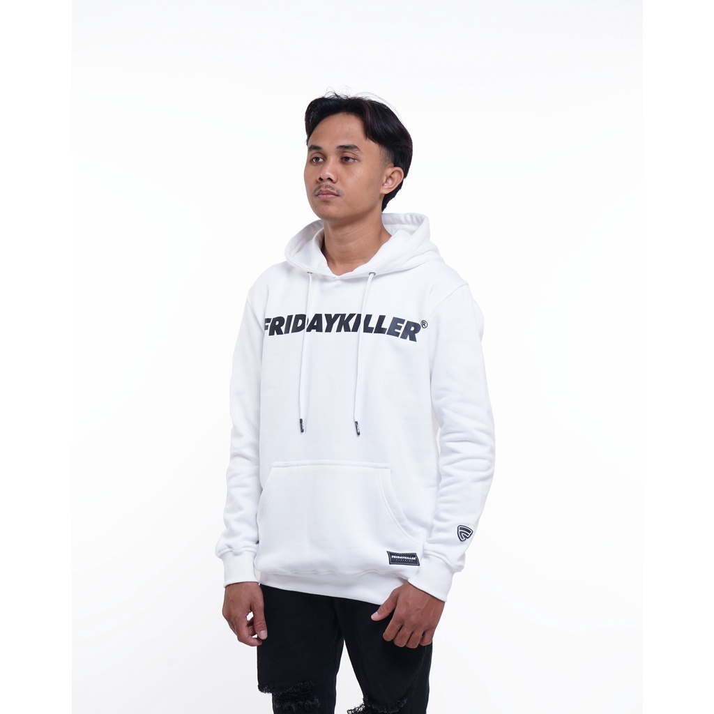 JACKET HOODIE FRIDAY KILLER | NINETEEN 22 WHITE HOODIE