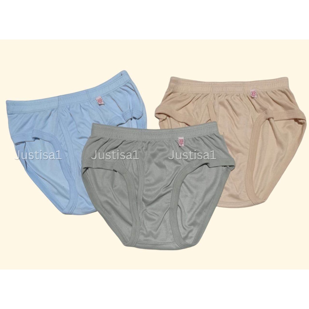 Zb man motif polos per 3 pcs, celana dalam pria dewasa / sempak pria terlaris dan termurah