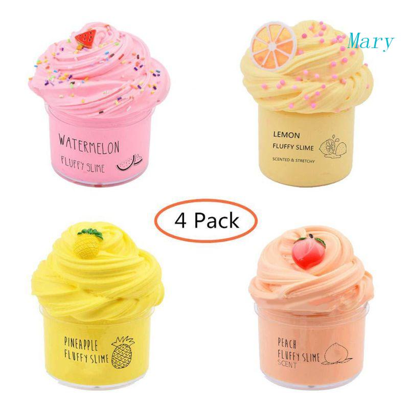 Mary Diy Modeling Clay Colorful Fluffy Foam Slime Dempul Penghilang stress Magic Slime Sludge Mud Anak Dewasa Anti-Stres