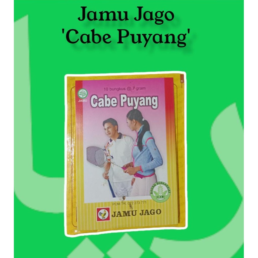 Jual Jamu Jago Cabe Puyang Kemasan Bubuk 7 Gr Shopee Indonesia